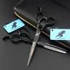 6.0 Inch Black Freelander Bamboo Handle, Hair Scissors, Hair Scissors, Flat Scissors, Bangs Scissors, Tooth Scissors, Thin