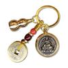 Zodiac Guardian Keychain: Brass Handle with Five Emperor Coins for Attracting Wealth and Fortune – Bestseller for Vendors