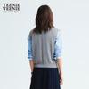 Teenie Weenie Women's Argyle V-Neck Knit Vest