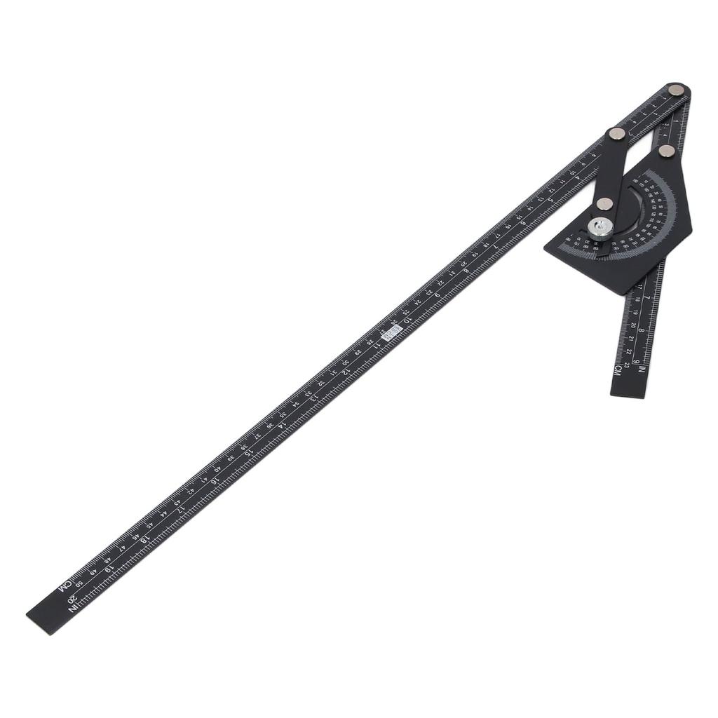 Raportor de Unghi Universal 0180 Grade Aluminiu Căutător de Unghi Riglă Instrument de Prelucrare a Lemnului