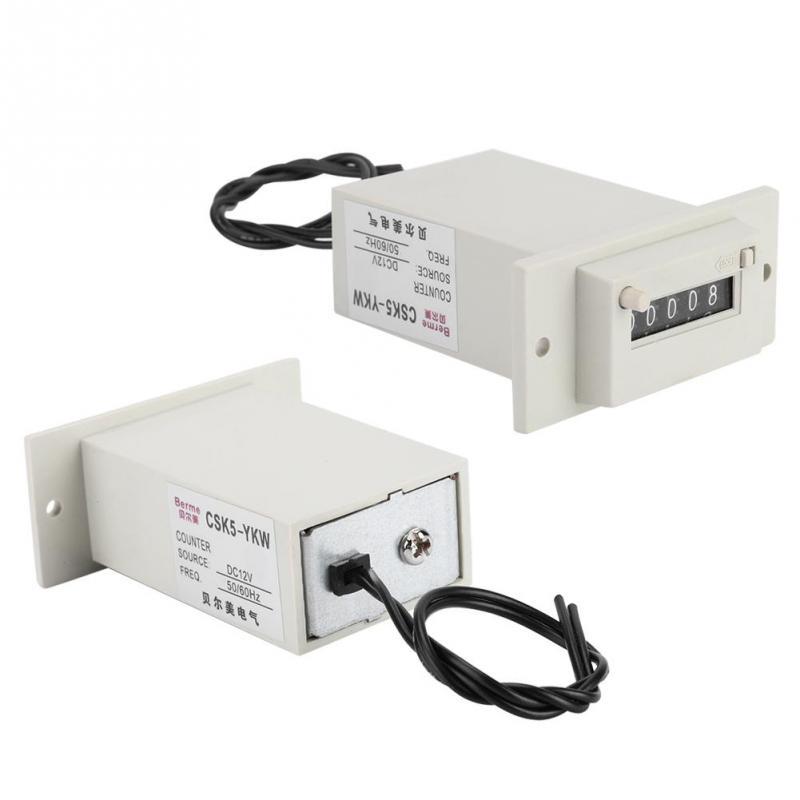 CSK5-YKW 5 Digits 0-99999 Industrial Totalizer Mechanical Electromagnetic Pulse Counter CSK5-YKW 5 Digits 0-99999 Industrial Totalizer Mechanical Electromagnetic Pulse Counter