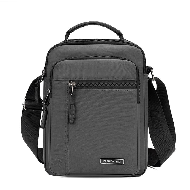 Men's Oxford Crossbody Bag Middle-Aged Sports Travel Shoulder Bag Multi-Compartment Mobile Phone Bag