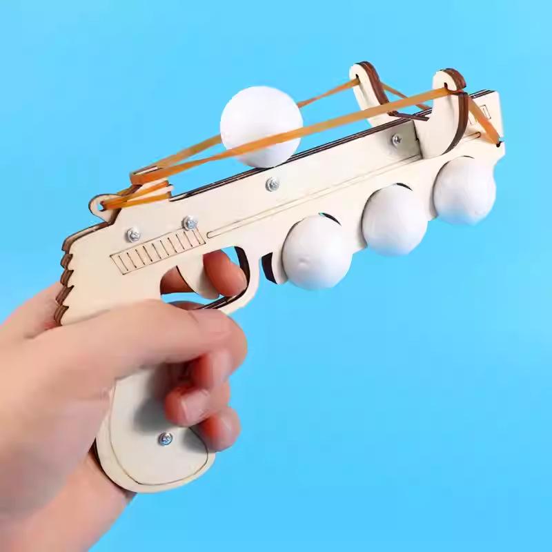 STEAM Science Experiment Handmade Rubber Band Gun Teaching Aid