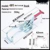 Stainless Steel Adjustable Door Bolt Clamp & Lock Latch 