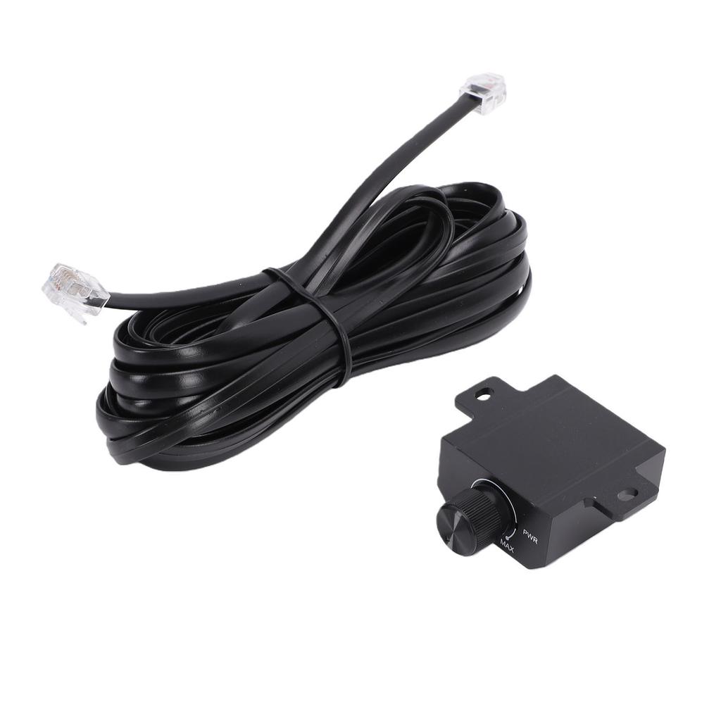 Car Bass Control Knob 6 Pin Universal Subwoofer Volume Knob with 5m Cable for Car Motorcycle Speaker Home Theater