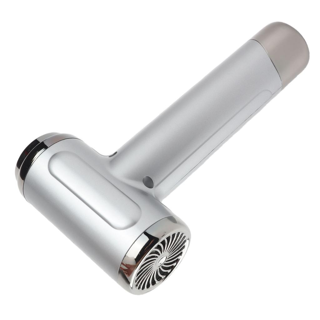 Cordless Hair Dryer 200W 15600mAh USB Rechargeable Cold Hot Wind Portable Hair Blow Dryer for Travel Camping Dorm Gray