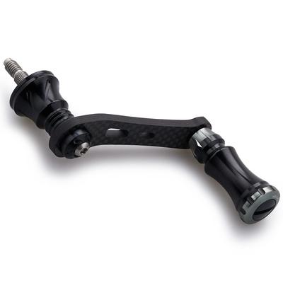 HEIGHTEN Fishing Reel Handle 42mm With 15mm Knob For SHIMANO DAIWA Spinning Reel Chess Series Black and Gunmetal HT11301