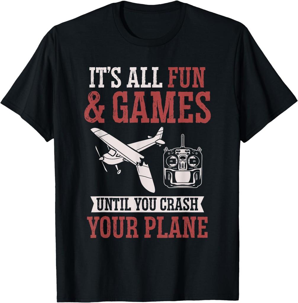 RC Plane Crash Radio Controlled Airplane T-Shirt