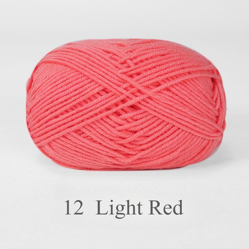 1pc 50g Soft Wool Milk Cotton Yarn Crochet Anti-Pilling Hand Knitting Thread For Cardigan Scarf Hat Baby Sweater Doll Supplies