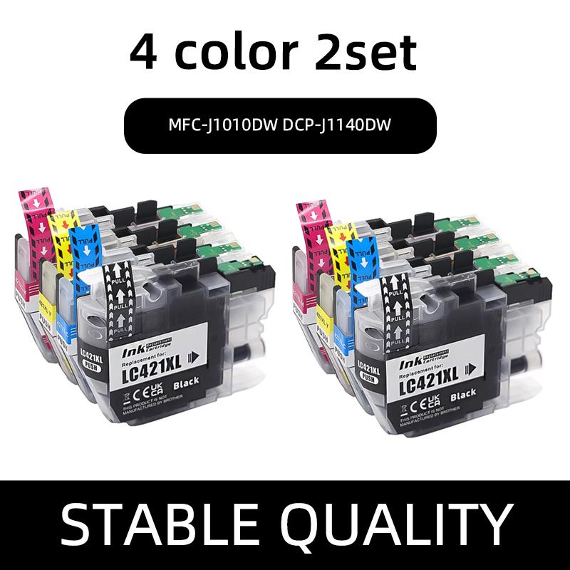 Cartucho de tinta LC421XL, Para impresora brother DCP-J1050DW MFC-J1010DW DCP-J1140DW