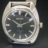JAPAN VINTAGE SEIKO HAND-WINDING 66B MENS BLACK COLOR DIAL WATCH a703918-1 R213g-a703918