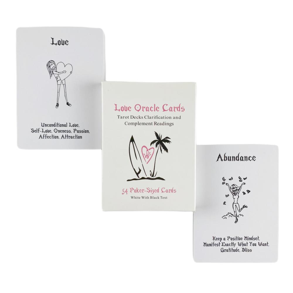 White Island Time Love Oracle Cards Tarot Divination Deck English Vision Edition Board Playing Game For Party