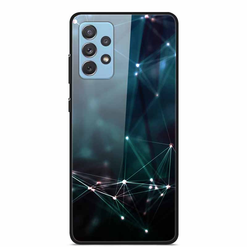 For Samsung A52 5G 4G Cases A52s 5G Tempered Glass Hard Back Cases For Samsung Galaxy A52 5G Phone Covers Funda A 52s 2022 A528B