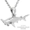 [Shinjuku Gin no Kura] 3D Hammerhead Shark Pendant Top, Charm, Silver 925, No Chain, Shark, Hammerhead Shark, Ocean, Marine, Men's