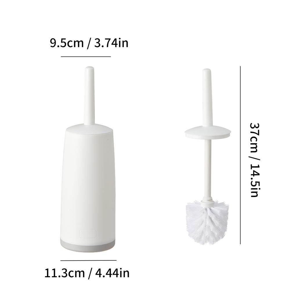 Spritzwassergeschützter Griff Toilettenbürste Mit Ständer Weiche Borsten Kunststoff Toilettenreiniger Badezimmer Toilettenreinigungswerkzeuge