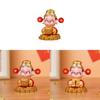 Feng Shui Wealth God Resin Figurine With Spring Balance For Home Office Decor