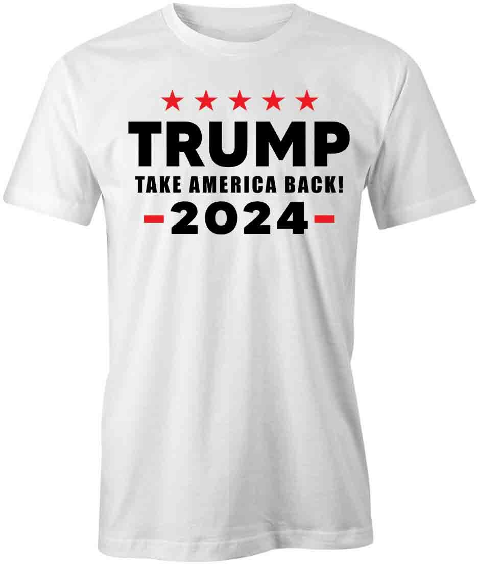 TRUMP TAKE AMERICA BACK 2024 TShirt Tee Short-Sleeved Cotton CLOTHING S1WSA630 M