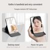 High-Definition Portable Rectangular Makeup Mirror with Folding Round Corners