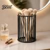 Student Stationery Storage Box Pen Holder/Storage Basket Hollow Grid Iron Tube Decorative Study Room Organizer Durable Pencil for And Makeup Brushes