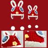 Handmade Crochet Rabbit Tiger Head Hat Men Women Chinese New Year Lion Dance Earflap Bomber Winter Thick Ski Cap for Kids Warm Gift