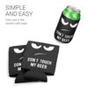 Kwmobile 2x Can Cooler Cover for Cans Can Cooler Holder X 10 Cm Touch My Beer Design 330ml/355ml - 6.5 - Don't