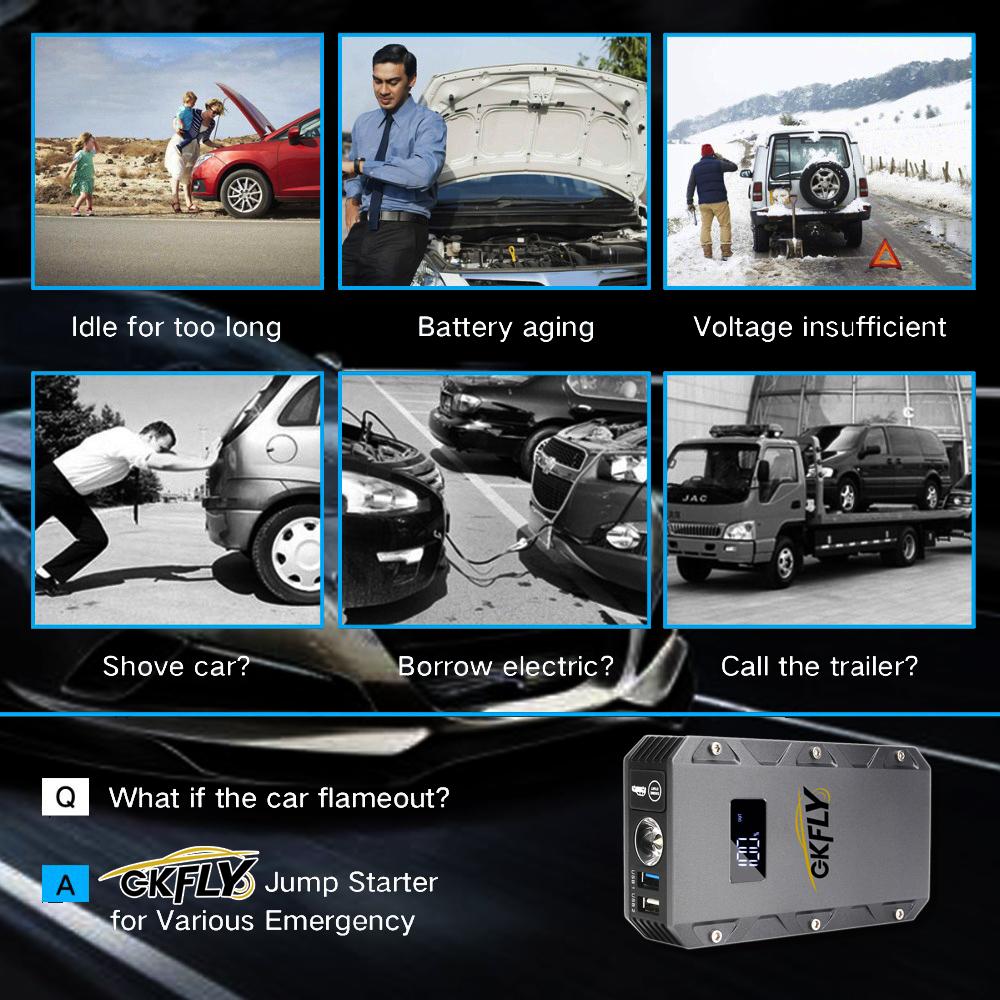 3000A Jump Starter Diesel Gasoline Car Battery Charger Starting Device Starter For Car 12V Emergency Power Supply Car