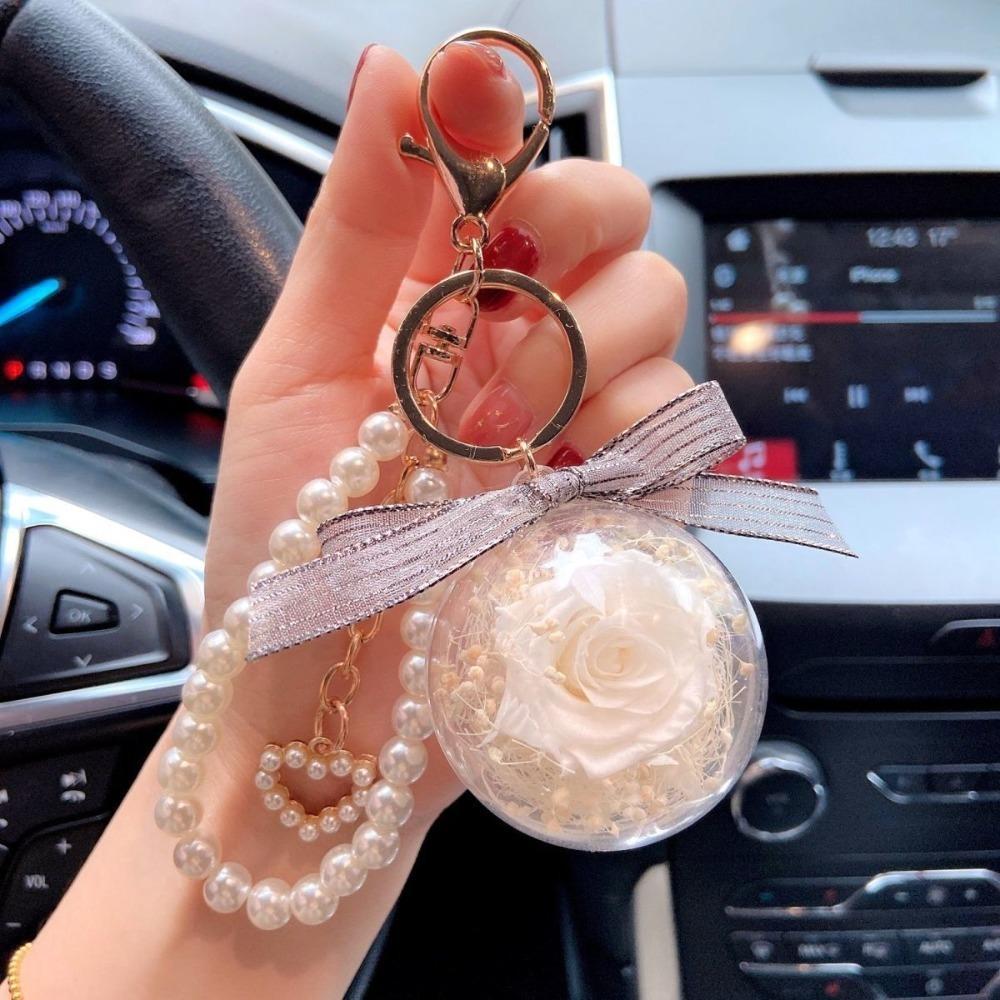 

Подвеска для автомобиля Роза Брелок Подвеска Прозрачный Вечный Брелок Романтичный Брелок для автомобиля Вечеринка Style 1