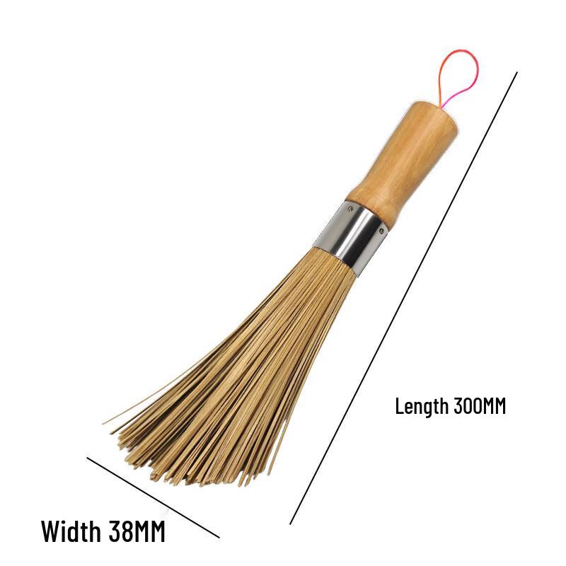 Qianxing Rubberwood Bamboo Pot Brush Set