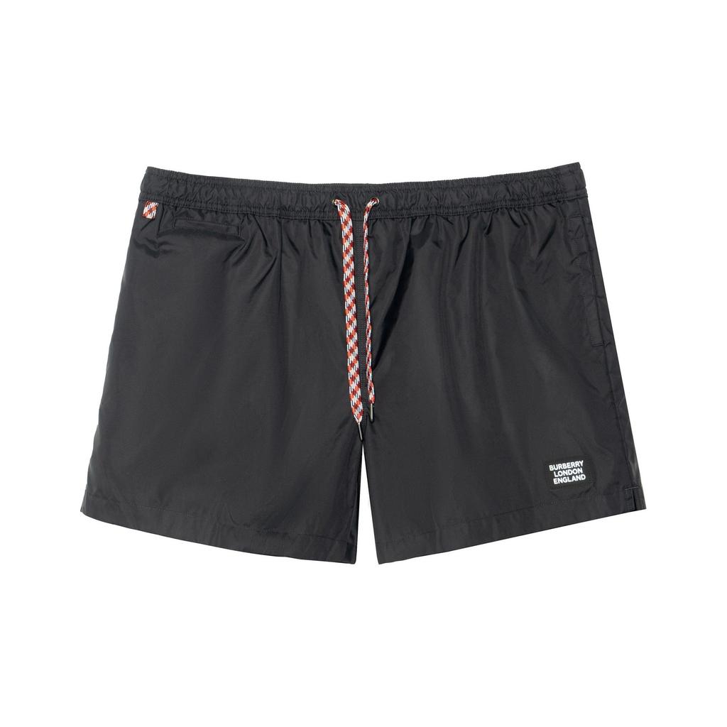 Burberry Men SS23 Solid Color Drawstring Tie Casual Shorts Black 80226381