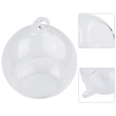 Hanging Glass Ball Flat Bottom Flower Indoor Ornament Party Plant Succulent Tabletop Tealights Candles Wedding