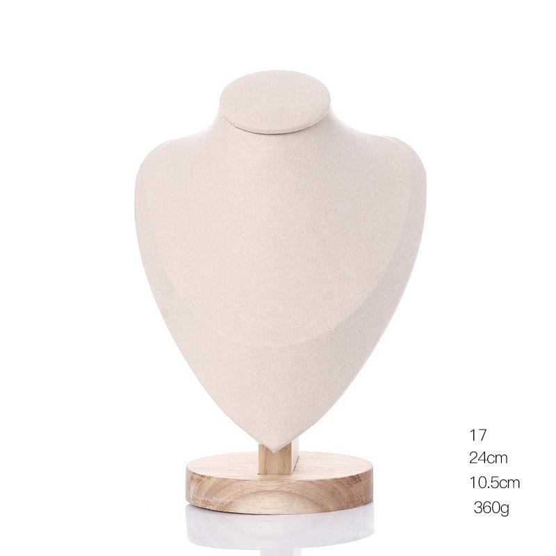 Velvet Jewelry Necklace Rings Pendants Model Bust Show Exhibitor Display Mannequin Stand Organizer Earrings For Woman