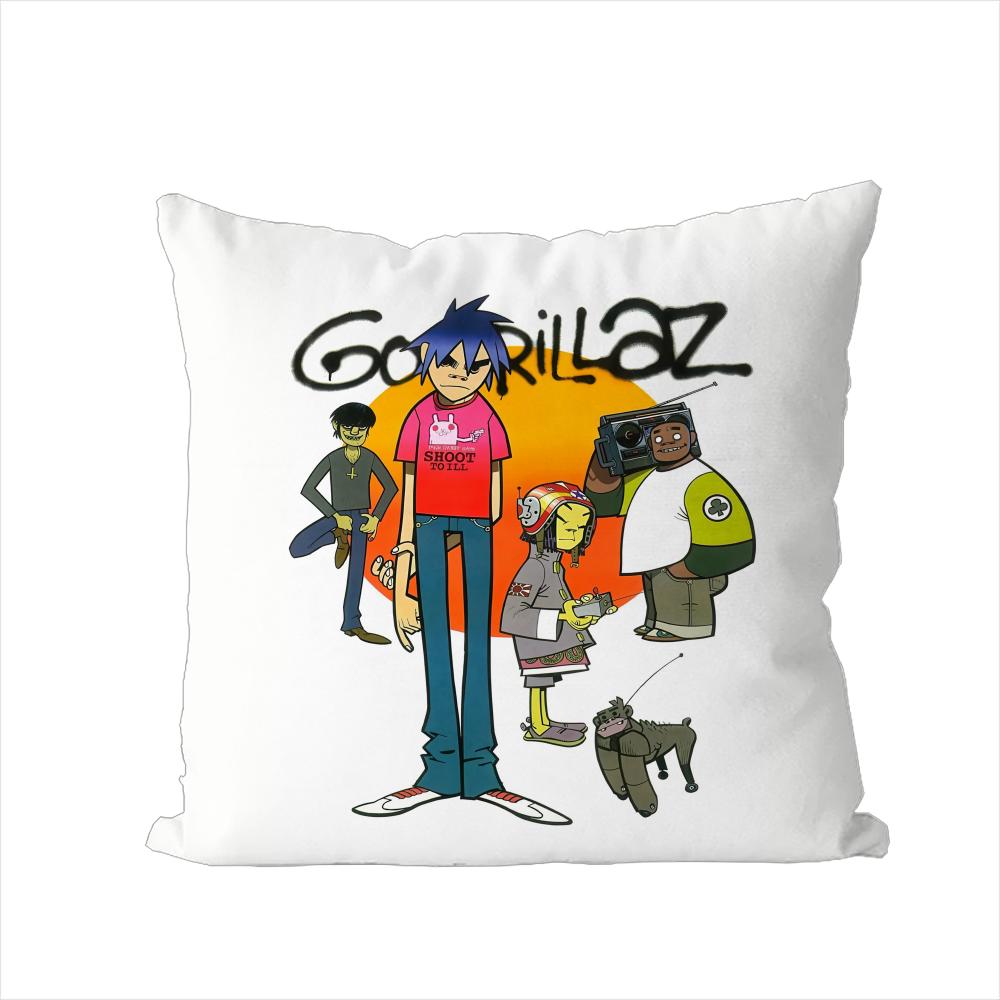 

GGorillaz Music Pillow Case For Car Sofa Decorative Home Doublesided Print Plush Square Throw Pillow Cushion Cover 30x30cm