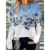 Women's T Shirt Long Sleeve Tops Basic Design Fashion Round Neck Regular Fit Y2K Sweatshirt For Girls
