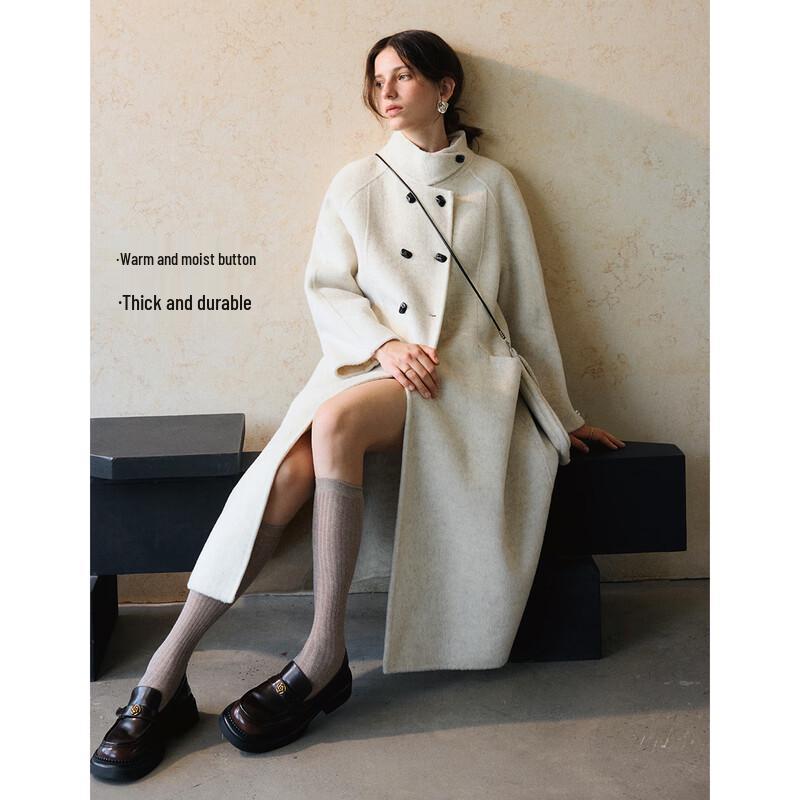 Olrain Women's Double-Faced Wool Coat