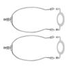 Pack of 2 Lamp Shade Harp Holder Support Bracket Set Lamp Part Light Accessory Hardware Texture for E26 Light Bases