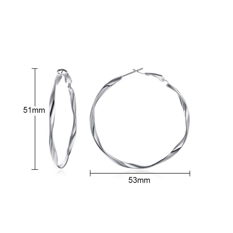 

Vnox Large Star Hoop Earrings for Women copper Color Not Fade