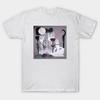Asian Size Men Black Print T-shirt Speechless No-Cut Print Cotton Tshirt