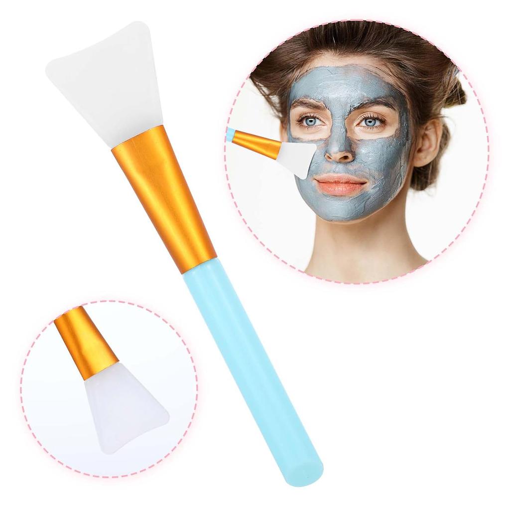 2PCS Silicone Mask Applicator Tool Face Mask Brush Soft Silicone Facial Mud Makeup Brushes Face Mask Beauty Tool Hairless Spatula Applicator Tools
