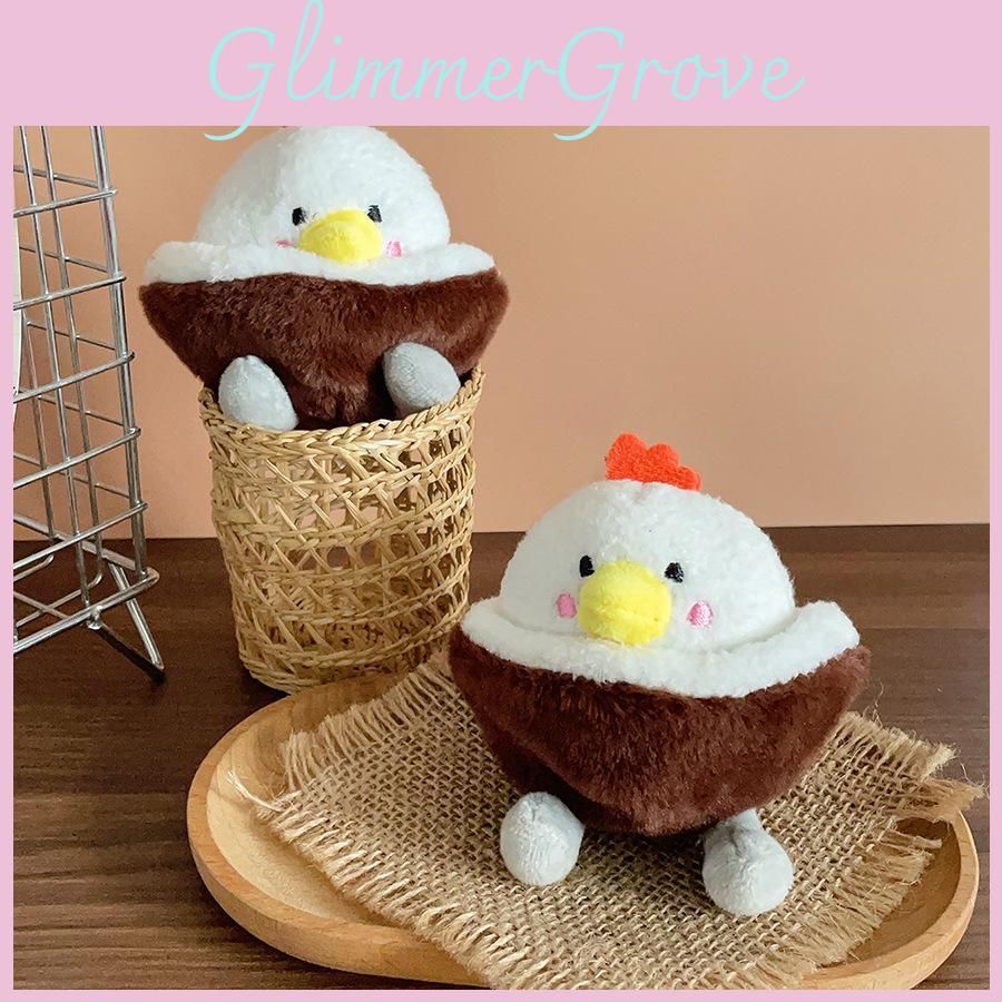 Coconut Plush Chicken Character Doll With Hanging Decor For Collection Play And
