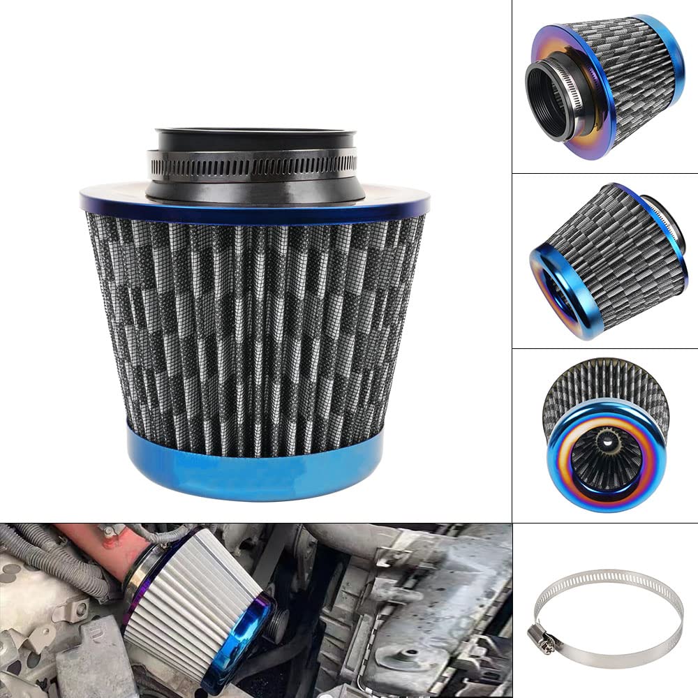 ZS Air Filter Breather Iron Mesh High Flow Air Filter for Car Motorcycle Air