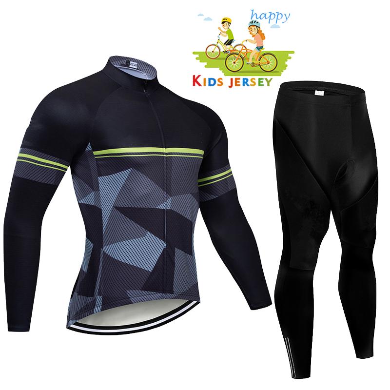 Maillot de Ciclismo de Manga Larga para Niños 2026 Otoño Conjunto de Maillot de Ciclismo para Niños Niño Niña Bicicleta MTB Ropa de Ciclismo Transpirable