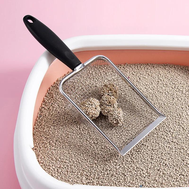 Cat Litter Scooper Pequenos Furos Pá Areia Furo Pendurado Bandeja De Areia Para Gatos De Estimação Pá De Praia Pá De Areia Para Gatos Suprimentos De Limpeza Para Gatos