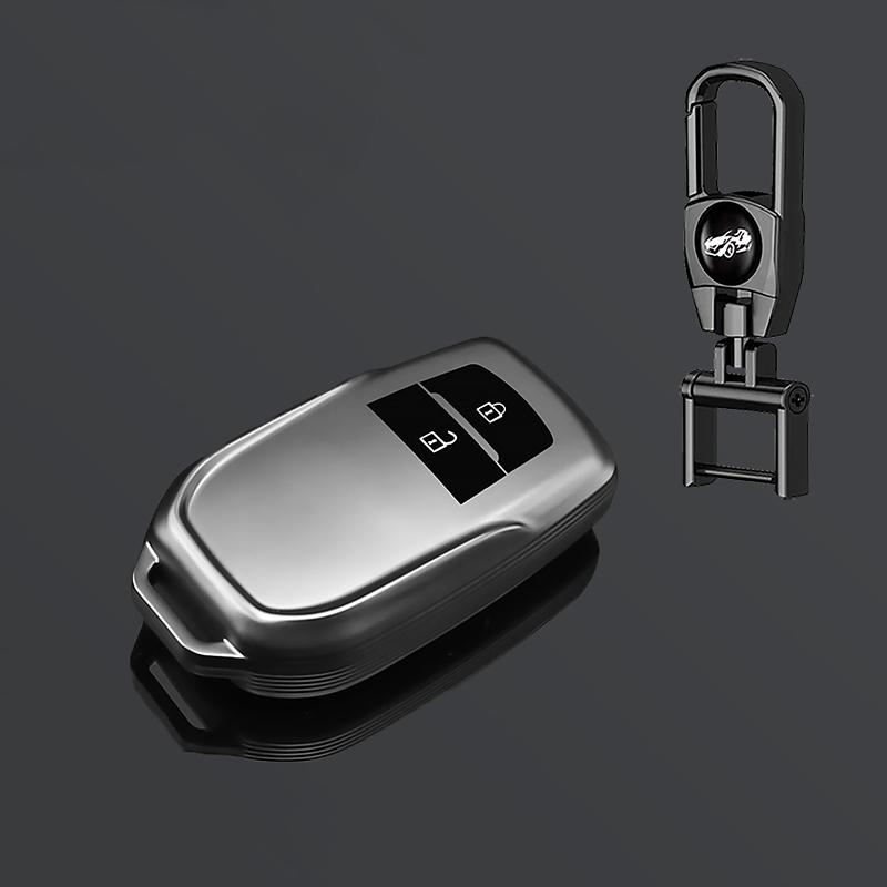 2/3/4 Button Car Key Case Cover For Toyota Rav4 Harrier Hilux Fortuner Land Cruiser Crown Highland Prado Yaris Cross Aygo X
