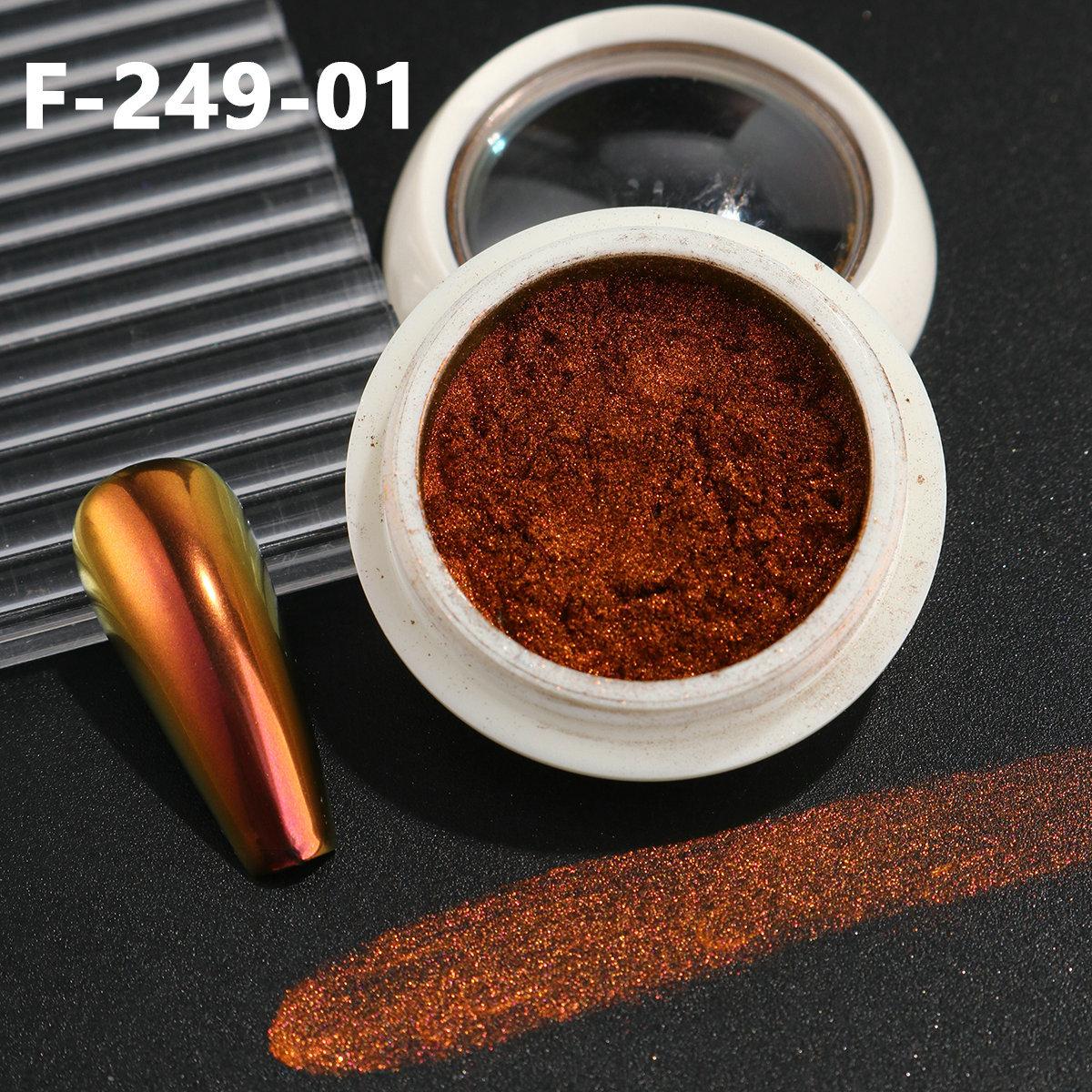 4 colors nail magic mirror powder optical chameleon mirror magic mirror powder illusion nail glitter powder