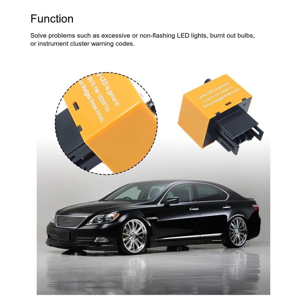 Adjustable Flash Frequency Universal LED Flasher Assembly Relay Lightweight Car Motorcycle Delay Timer Relay for