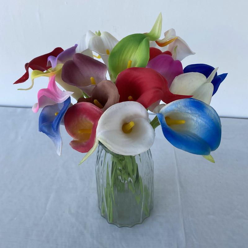Soft Touch Pu Artificial Calla Lily For Home Styling Decoration Photography