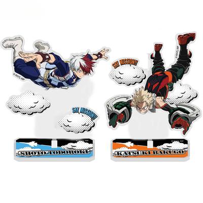 My Hero Academia מעמד אקריליק דגם צלחת Todoroki Shoto Bakugo Katsuki Midoriya Lzuku Ochaco Uraraka מעמד דמות
