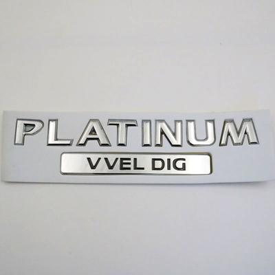 Auto Heckklappe 3D Buchstaben Platin VVEL DIG Emblem Logo Aufkleber Abzeichen Decal Für Nissan Patrol Armada Y62 2013 - 2017