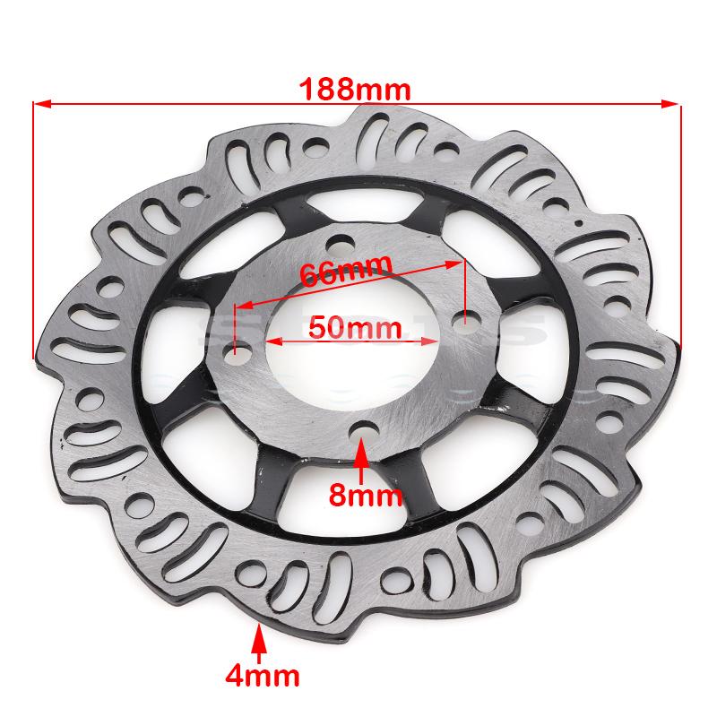 Front and rear brake disc rotor 190mm for 110cc 125cc Huayang Bosvel T8 Off-Road Dirt Bike Accessories Four Pit Dirt Bike ATV