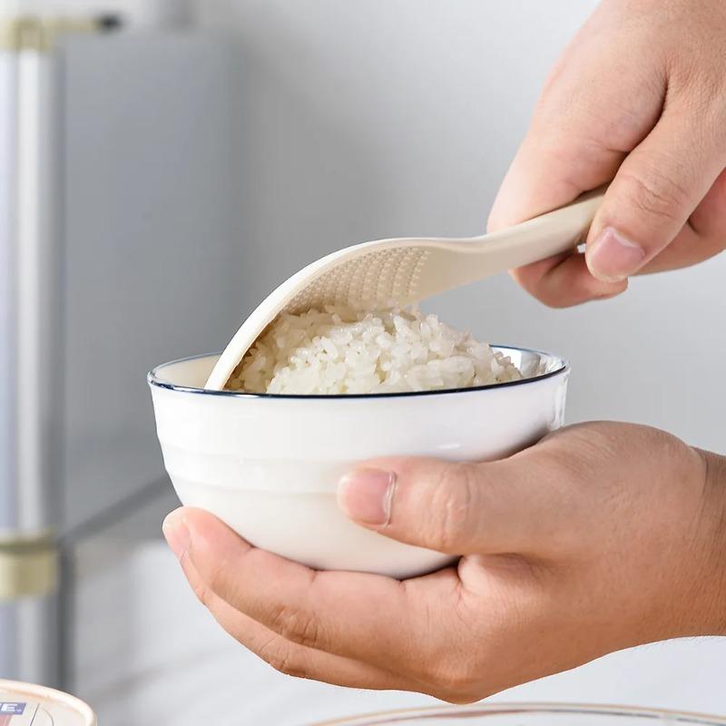 All inclusive silicone rice scoop, electric rice cooker, non stick rice spoon, kitchen tool, stand up household rice spoon